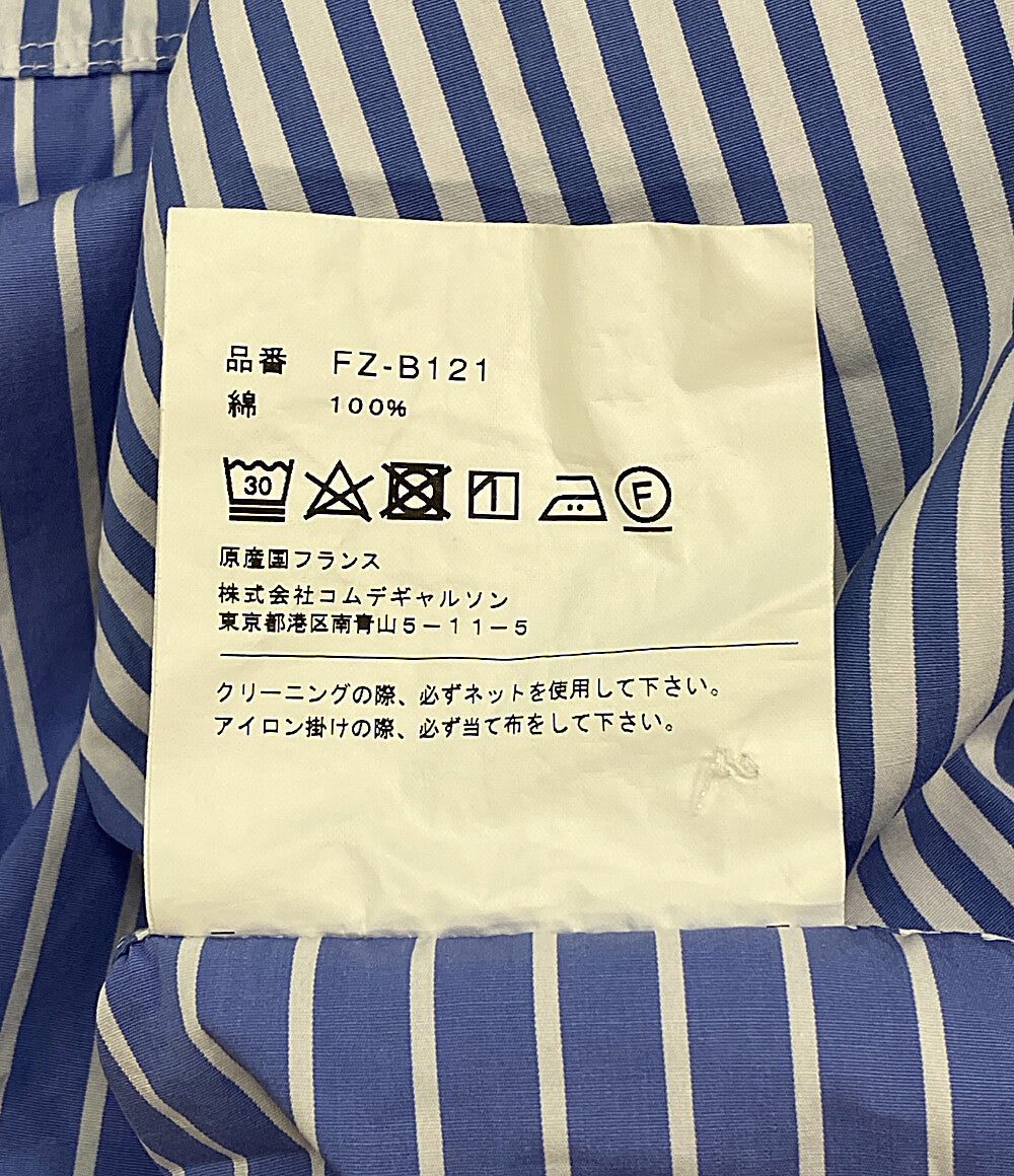 美品 COMME des GARCONS SHIRT 長袖シャツ ストライプパターン切替シャツ FZ-B121 メンズ SIZE M コムデギャルソンシャツ