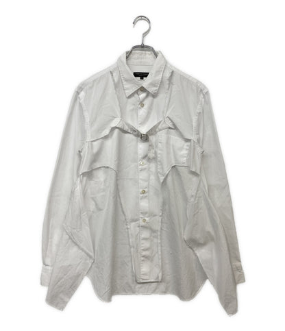 COMME des GARCONS HOMME PLUS 長袖シャツ Buckle layered Shirts 21SS PG-B019 メンズ SIZE S コムデギャルソンオムプリュス