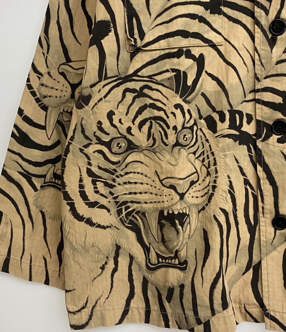 極美品✨エッリコフォルミコラ ジャケット 麻 絹 千鳥格子 イタリア製 52 WACKO MARIA ジャケット TIM LEHI ARMY SHIRT メンズ SIZE M