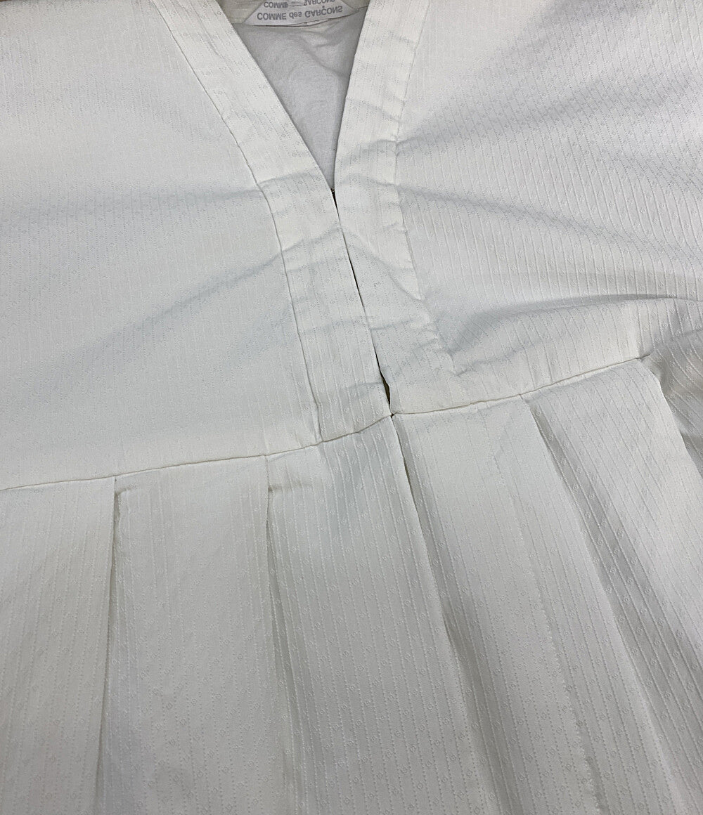 COMME des GARCONS COMME des GARCONS 刺繍デザインロングワンピース 半袖 22SS RI-O015 レディース SIZE S コムデギャルソン コムデギャルソン