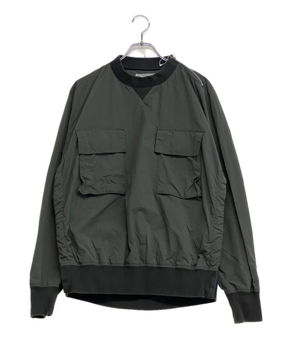 sacai スウェット ファスナーデザインナイロンプルオーバー 23ss