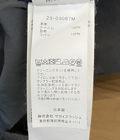 sacai スウェット ファスナーデザインナイロンプルオーバー 23ss メンズ サカイ