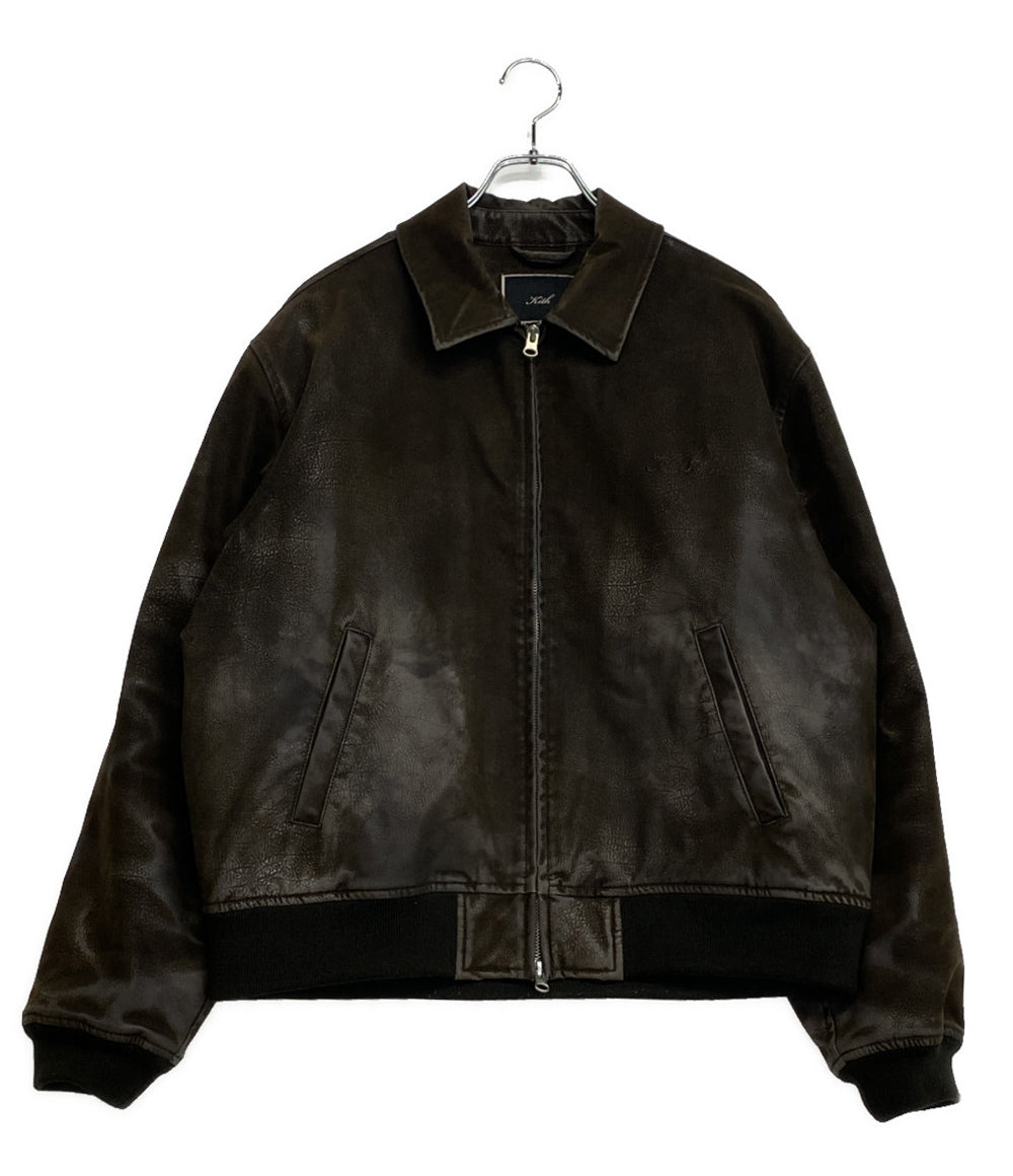KITH フェイクレザージャケット メンズ SIZE M キス