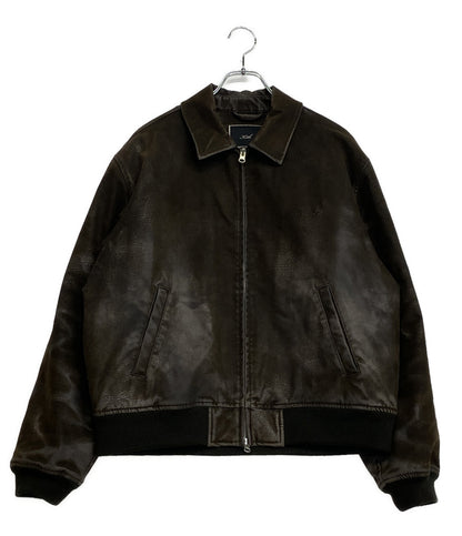 KITH フェイクレザージャケット メンズ SIZE M キス