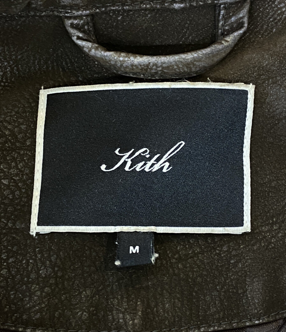 KITH フェイクレザージャケット メンズ SIZE M キス