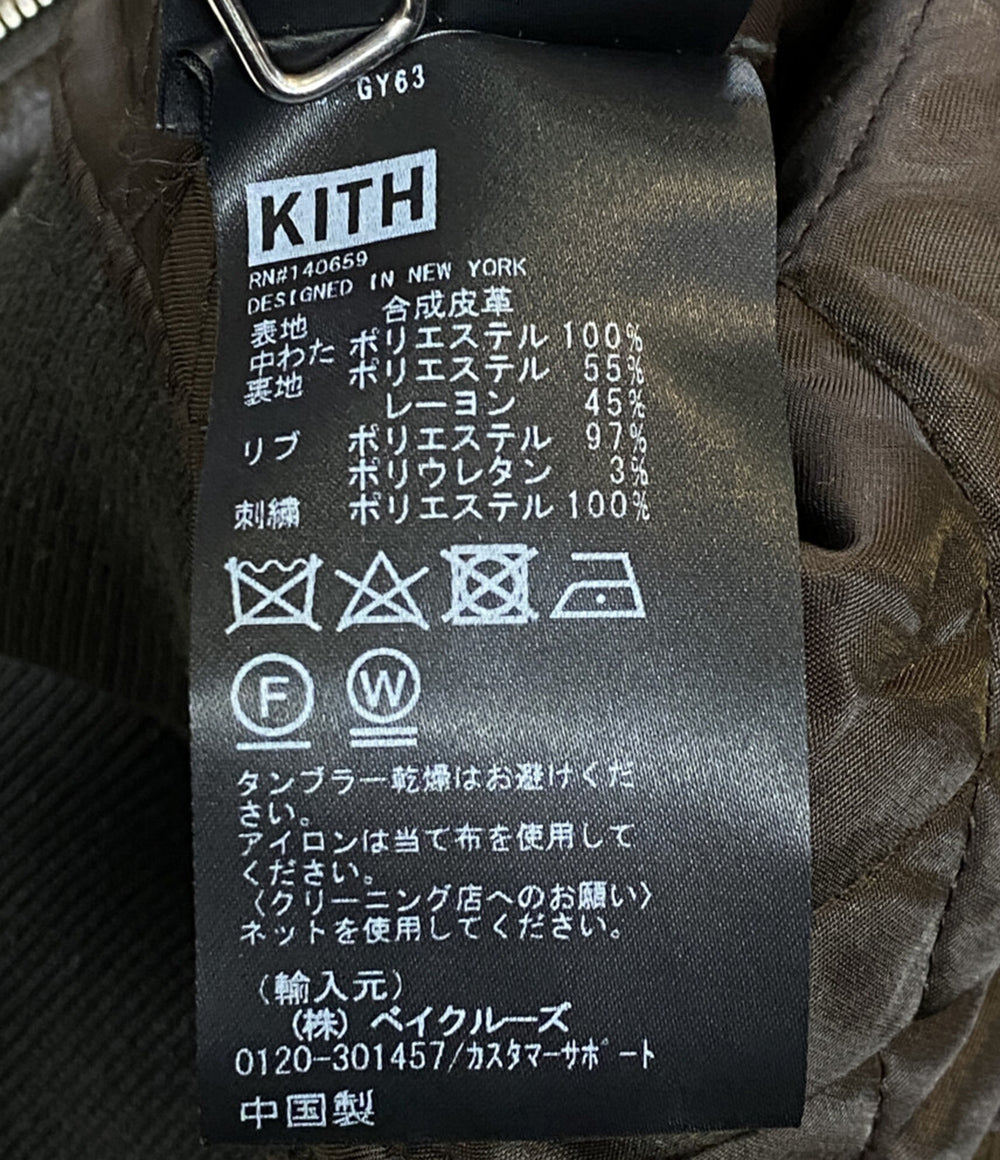 KITH フェイクレザージャケット メンズ SIZE M キス