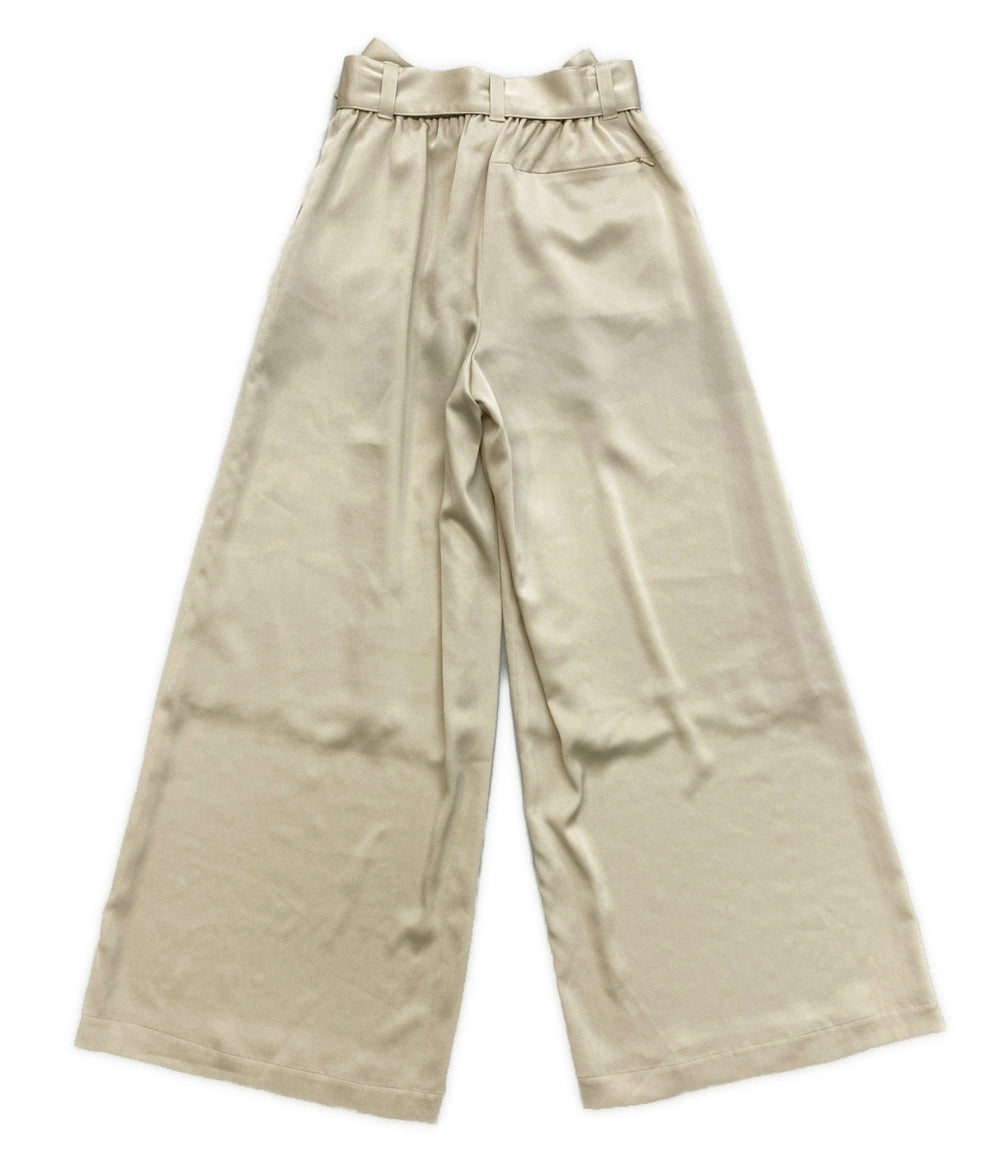 美品 HYKE パンツ HAMMER SATIN WIDE LEG PANTS レディース SIZE 3 ハイク