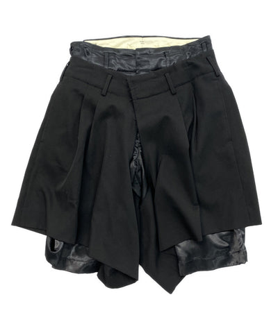 COMME des GARCONS 異素材ドッキングダブルウエストショーツ 23SS GK-P009 レディース SIZE S コムデギャルソン