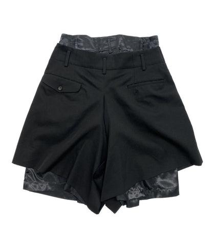COMME des GARCONS 異素材ドッキングダブルウエストショーツ 23SS GK-P009 レディース SIZE S コムデギャルソン