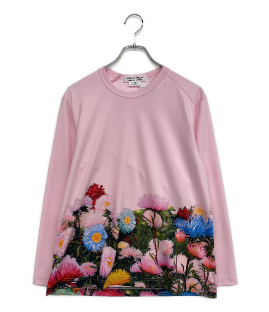 美品 COMME des GARCONS COMME des GARCONS 長袖Ｔシャツ 花柄ロングカットソー 25SS RO-T025 レディース SIZE XS コムデギャルソン コムデギャルソン