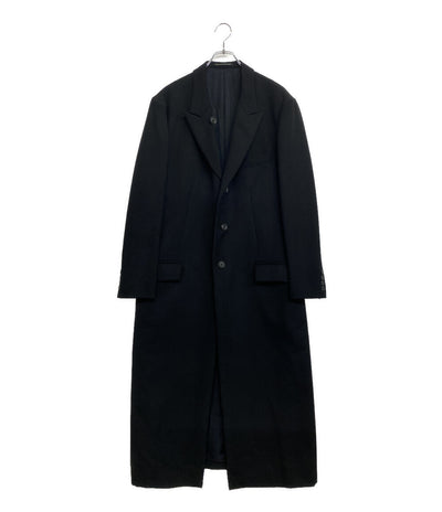 美品 YOHJI YAMAMOTO POUR HOMME 隠しP右二重AギャバJロングコート 20AW HR-J47-118 メンズ SIZE 2 ヨウジヤマモトプールオム