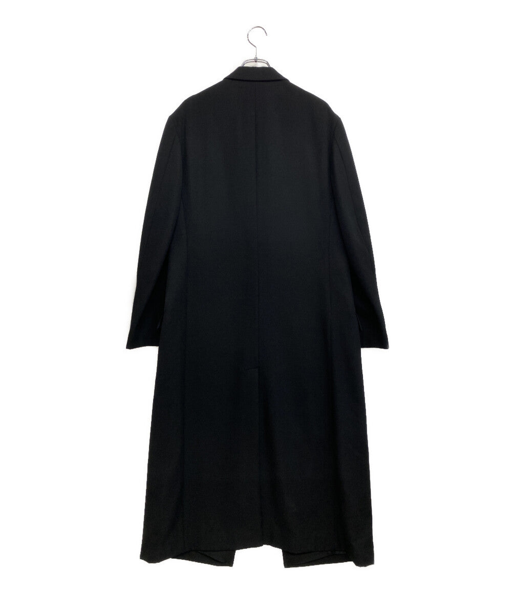 美品 YOHJI YAMAMOTO POUR HOMME 隠しP右二重AギャバJロングコート 20AW HR-J47-118 メンズ SIZE 2 ヨウジヤマモトプールオム