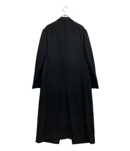 美品 YOHJI YAMAMOTO POUR HOMME 隠しP右二重AギャバJロングコート 20AW HR-J47-118 メンズ SIZE 2 ヨウジヤマモトプールオム