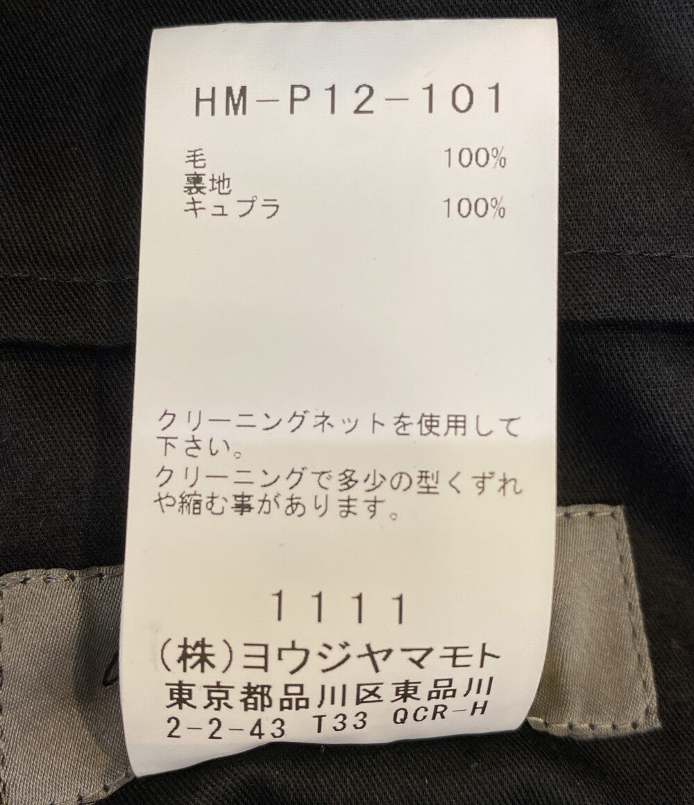 YOHJI YAMAMOTO POUR HOMME パンツ ARMY GABARDINE STAN DARD STRING PANTS 25AW HM-P12-101 メンズ SIZE 3 ヨウジヤマモトプールオム