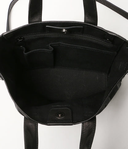 HYSTERIC GLAMOUR トートバッグ SNAKE LOOP柄 STUDS CANVAS TOTE レディース ヒステリックグラマー