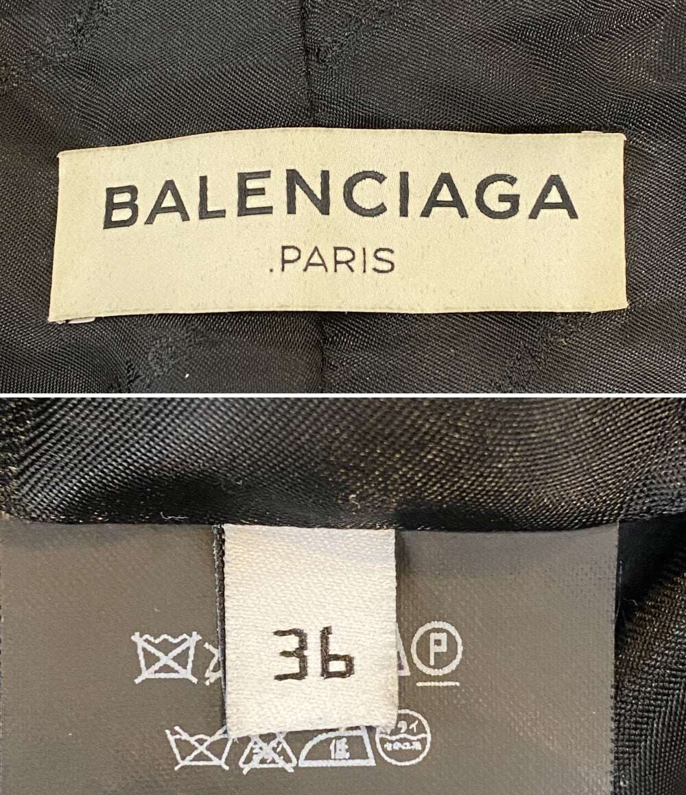BALENCIAGA ダブルブレストウールロングコート 457597 メンズ SIZE 36 バレンシアガ