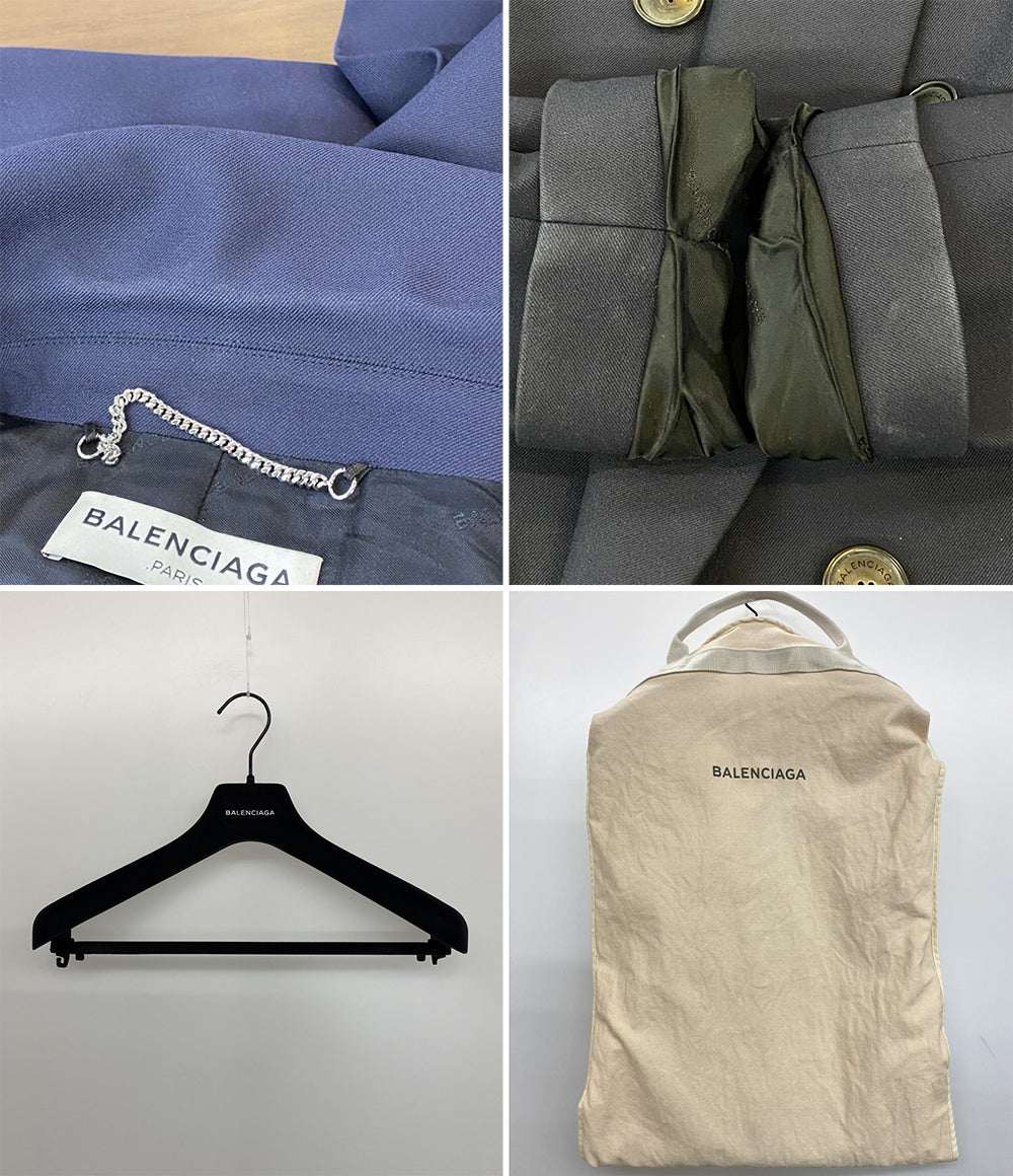 BALENCIAGA ダブルブレストウールロングコート 457597 メンズ SIZE 36 バレンシアガ