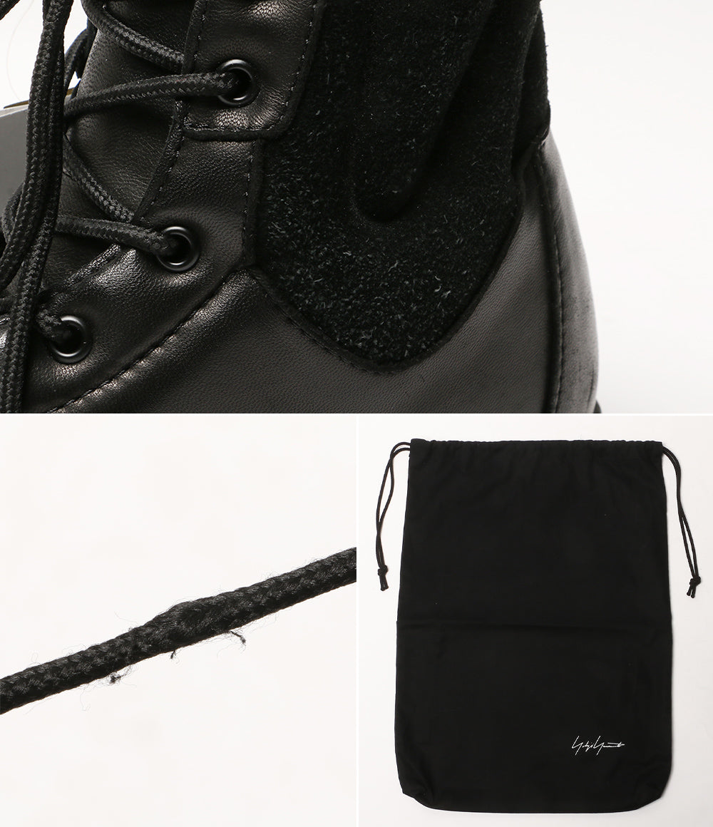 YOHJI YAMAMOTO POUR HOMME ブーツ SOFT SHEEP SKIN VELOUR MILITARY BOOTS 25AW メンズ SIZE 3 ヨウジヤマモトプールオム