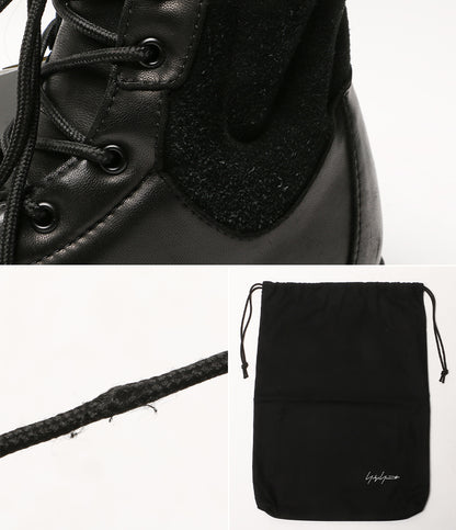 YOHJI YAMAMOTO POUR HOMME ブーツ SOFT SHEEP SKIN VELOUR MILITARY BOOTS 25AW メンズ SIZE 3 ヨウジヤマモトプールオム