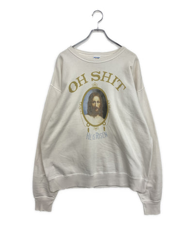 SAINT MICHAEL スウェット Crew Sweat Shirt Oh Shit 22AW SM-A22-0000-014 メンズ SIZE XL セントマイケル
