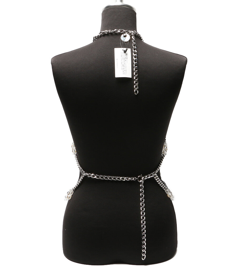 美品 noir kei ninomiya チェーントップハーネスベスト レディース SIZE M ノワールケイニノミヤ