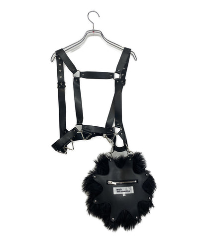 noir kei ninomiya フェイクレザーハーネス ファー 3P-V012 25AW レディース SIZE S ノワールケイニノミヤ
