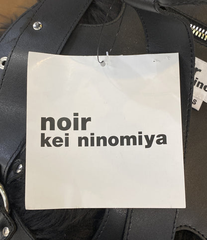 美品 noir kei ninomiya フェイクレザーハーネス ファー 3P-V011 25AW レディース SIZE S ノワールケイニノミヤ