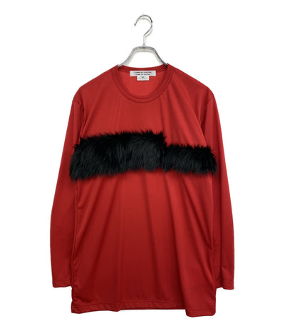 美品 COMME des GARCONS 長袖Ｔシャツ ファーカットソー 25AW RP-T005 レディース SIZE M コムデギャルソン