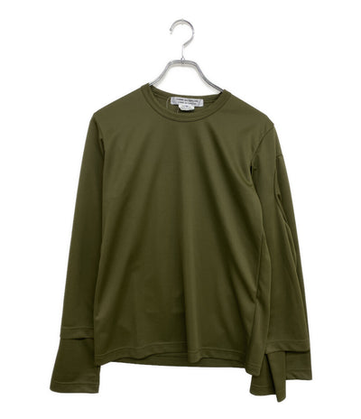 美品 COMME des GARCONS COMME des GARCONS 長袖Ｔシャツ 袖多重長袖tシャツ 25SS RO-T023 レディース SIZE S コムデギャルソン コムデギャルソン