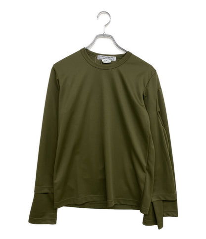 美品 COMME des GARCONS COMME des GARCONS 長袖Ｔシャツ 袖多重長袖tシャツ 25SS RO-T023 レディース SIZE S コムデギャルソン コムデギャルソン