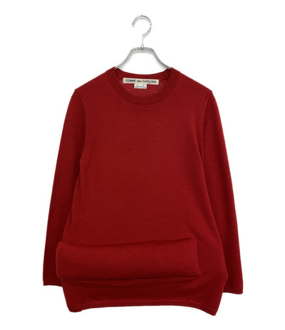 美品 COMME des GARCONS ニット ふくらみ加工長袖ニット 25AW GP-N014 レディース SIZE S コムデギャルソン