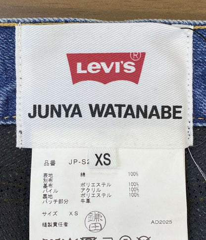 美品 JUNYA WATANABE×LEVI’S リーバイス ファスナーデザインファーデニムスカート 25AW JP-S201 レディース SIZE XS ジュンヤワタナベ