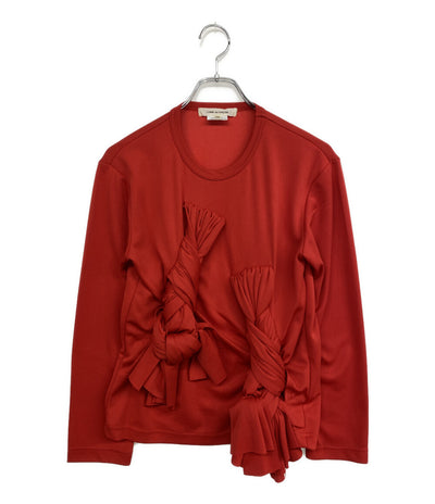 美品 COMME des GARCONS 長袖Ｔシャツ 結びロングカットソー 25AW GP-T013 レディース SIZE XS コムデギャルソン