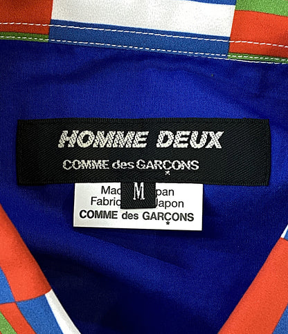 COMME des GARCONS HOMME DEUX 総柄長袖シャツ 25AW DP-B033 メンズ SIZE M コムデギャルソンオム