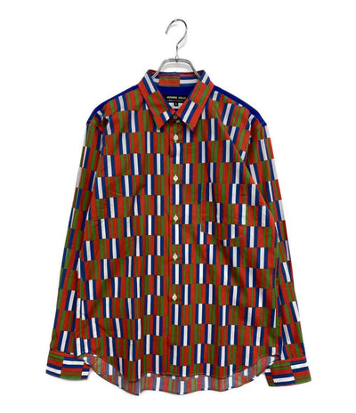 COMME des GARCONS HOMME DEUX 総柄長袖シャツ 25AW DP-B033 メンズ SIZE M コムデギャルソンオム