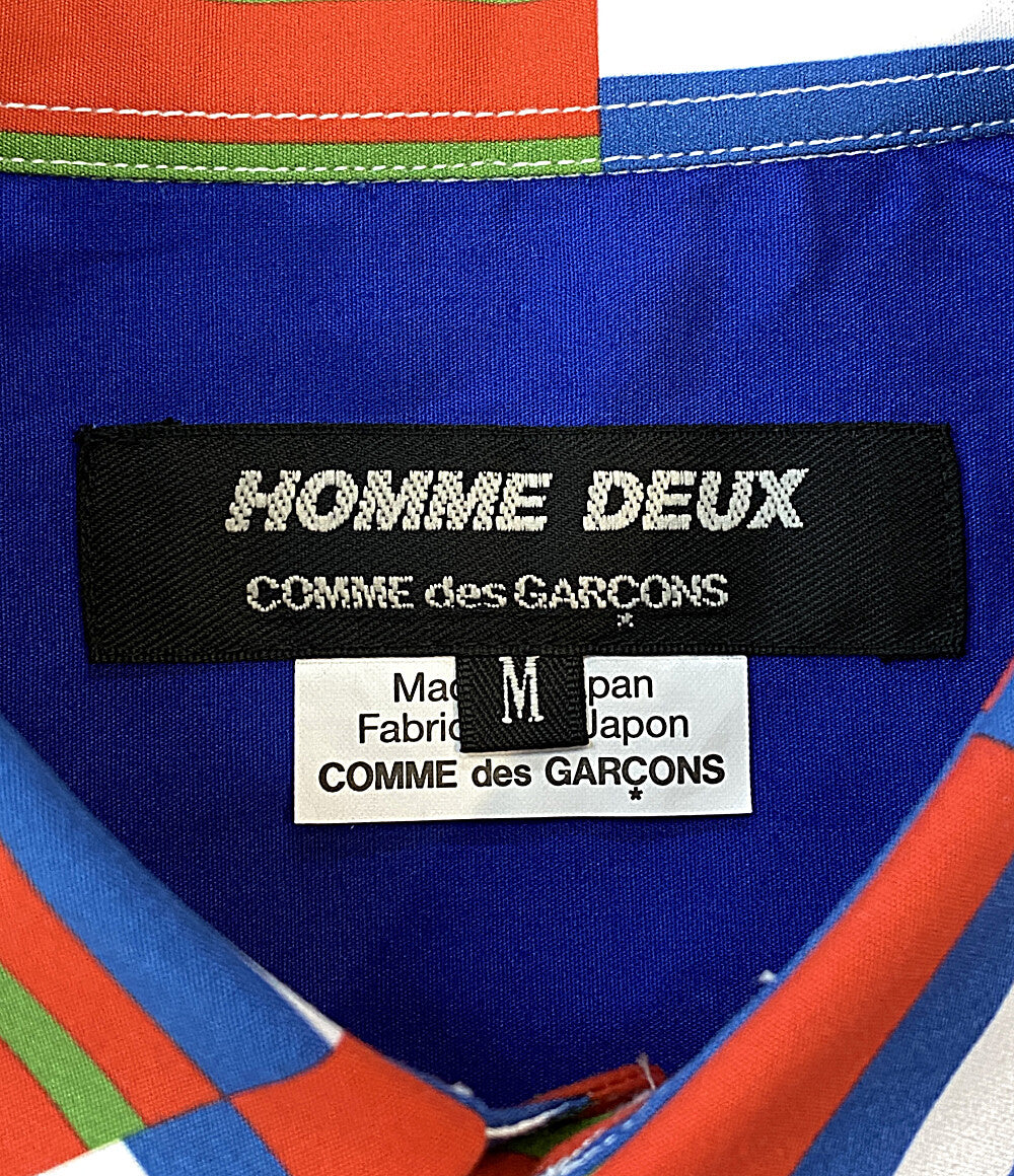 COMME des GARCONS HOMME DEUX 総柄長袖シャツ 25AW DP-B033 メンズ SIZE M コムデギャルソンオム