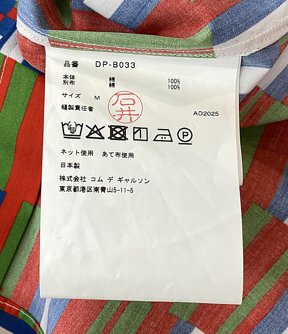 COMME des GARCONS HOMME DEUX 総柄長袖シャツ 25AW DP-B033 メンズ SIZE M コムデギャルソンオム