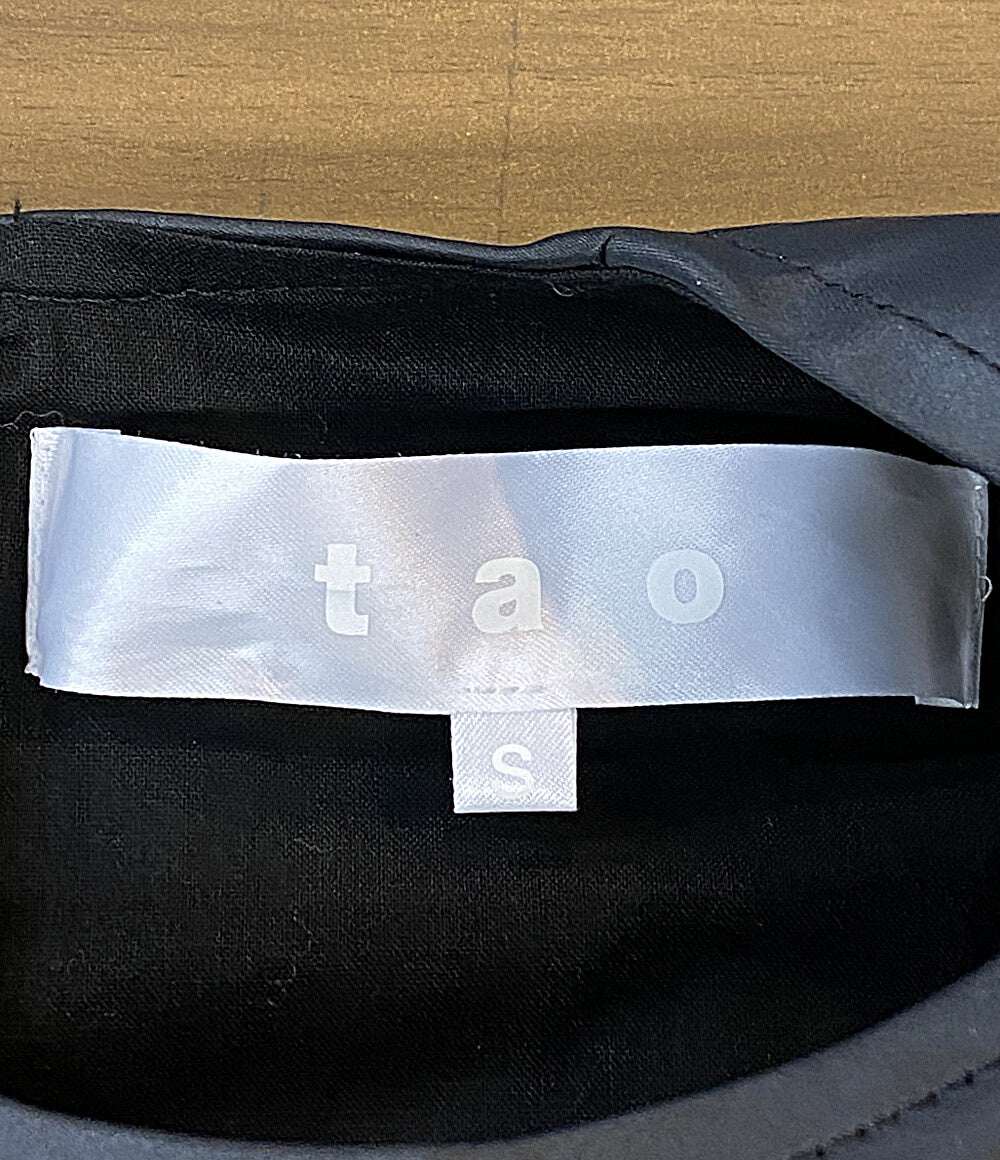 美品 tao COMME des GARCONS ノースリーブワンピース ミディアムドレス 25AW TP-O001 レディース SIZE S タオ コムデギャルソン
