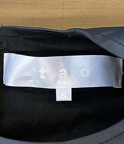 美品 tao COMME des GARCONS ノースリーブワンピース ミディアムドレス 25AW TP-O001 レディース SIZE S タオ コムデギャルソン