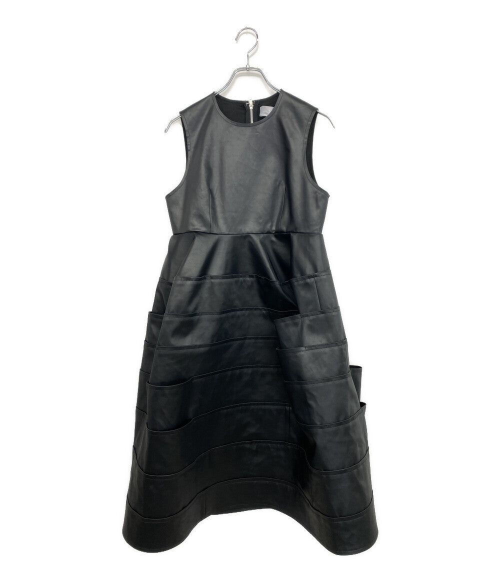 美品 tao COMME des GARCONS ノースリーブワンピース ミディアムドレス 25AW TP-O001 レディース SIZE S タオ コムデギャルソン