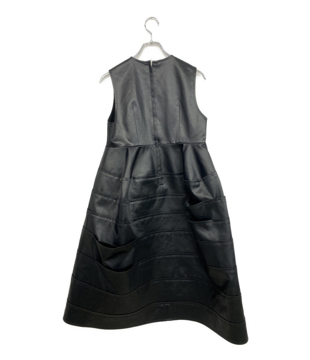 美品 tao COMME des GARCONS ノースリーブワンピース ミディアムドレス 25AW TP-O001 レディース SIZE S タオ コムデギャルソン