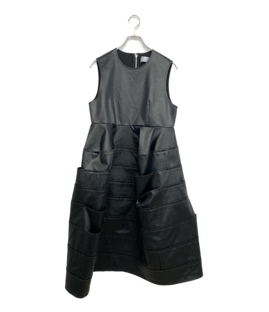 美品 tao COMME des GARCONS ノースリーブワンピース ミディアムドレス 25AW TP-O001 レディース SIZE M タオ コムデギャルソン