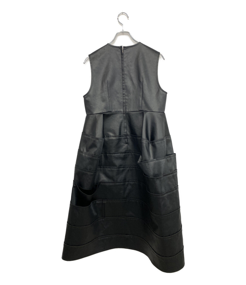 美品 tao COMME des GARCONS ノースリーブワンピース ミディアムドレス 25AW TP-O001 レディース SIZE M タオ コムデギャルソン