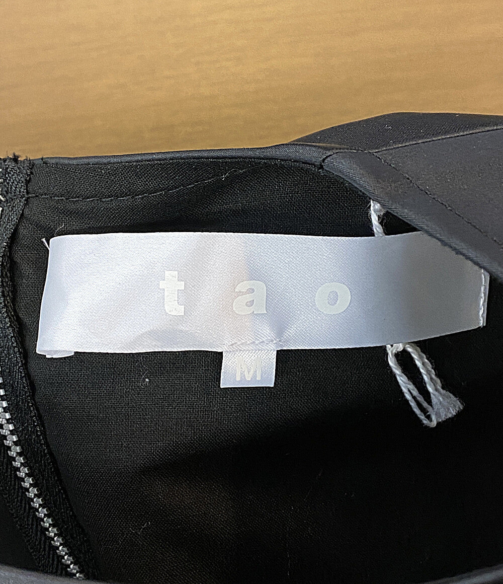 美品 tao COMME des GARCONS ノースリーブワンピース ミディアムドレス 25AW TP-O001 レディース SIZE M タオ コムデギャルソン
