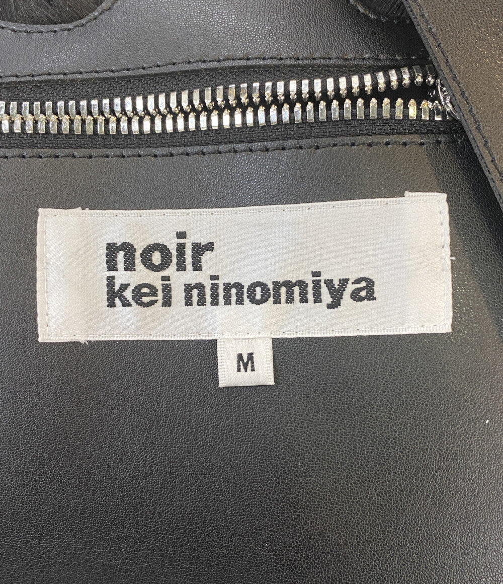 美品 noir kei ninomiya フェイクレザーハーネス ファー 25AW レディース SIZE M ノワールケイニノミヤ