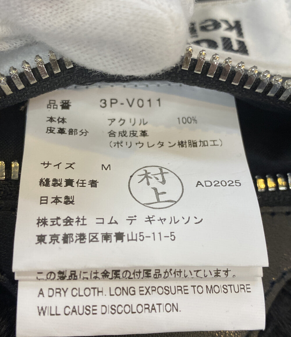 美品 noir kei ninomiya フェイクレザーハーネス ファー 25AW レディース SIZE M ノワールケイニノミヤ