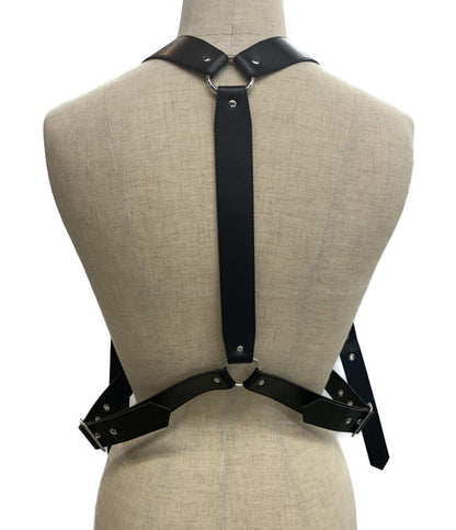 美品 noir kei ninomiya フェイクレザーハーネス ファー 25AW レディース SIZE M ノワールケイニノミヤ