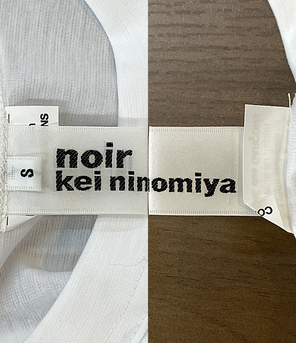 noir kei ninomiya 半袖Ｔシャツ チュールフリルデザインカットソー 25SS 3O-T027 レディース SIZE S ノワールケイニノミヤ