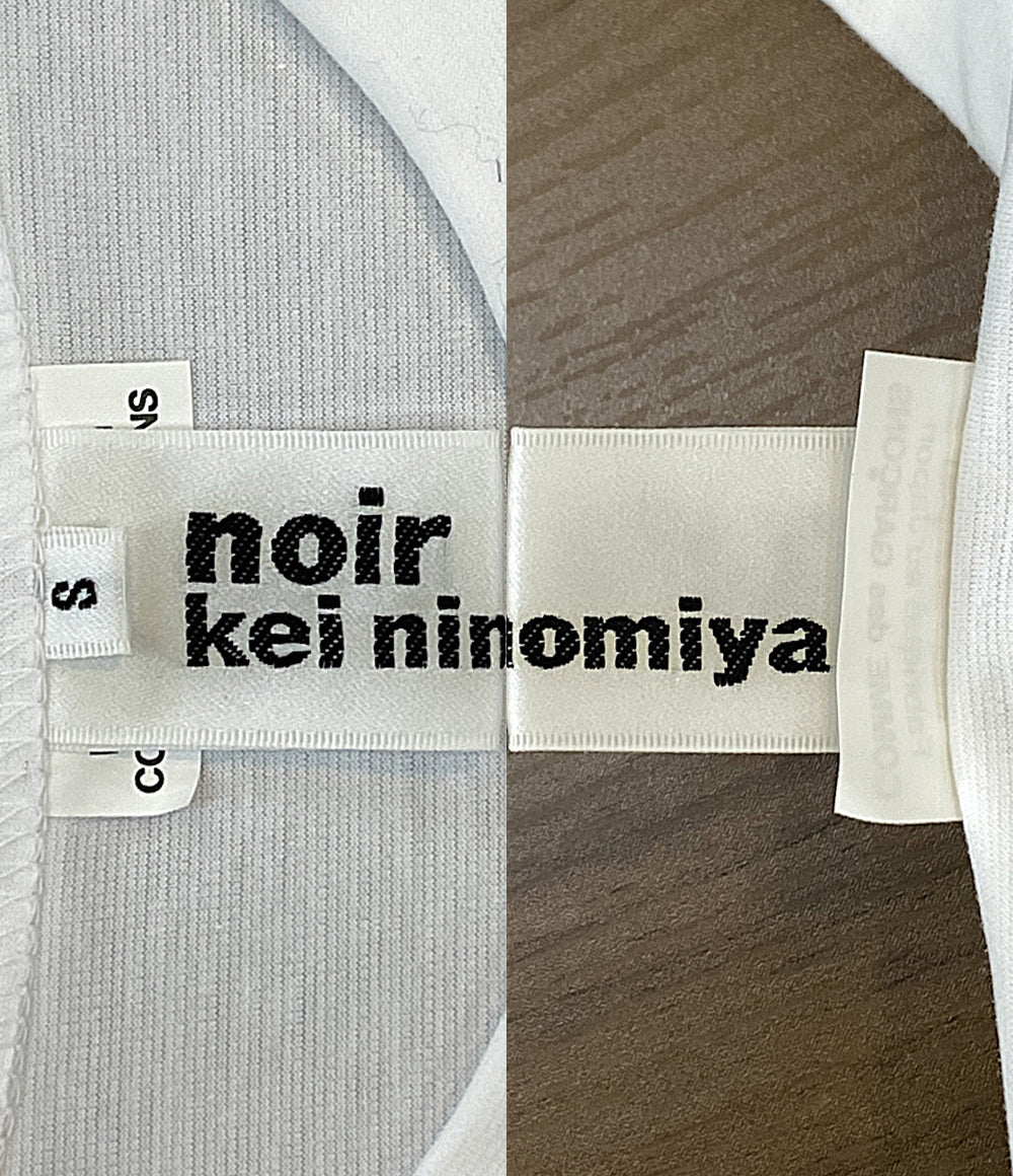 美品 noir kei ninomiya 半袖Ｔシャツ チュールレイヤードカットソー 25AW 3P-T008 レディース SIZE S ノワールケイニノミヤ