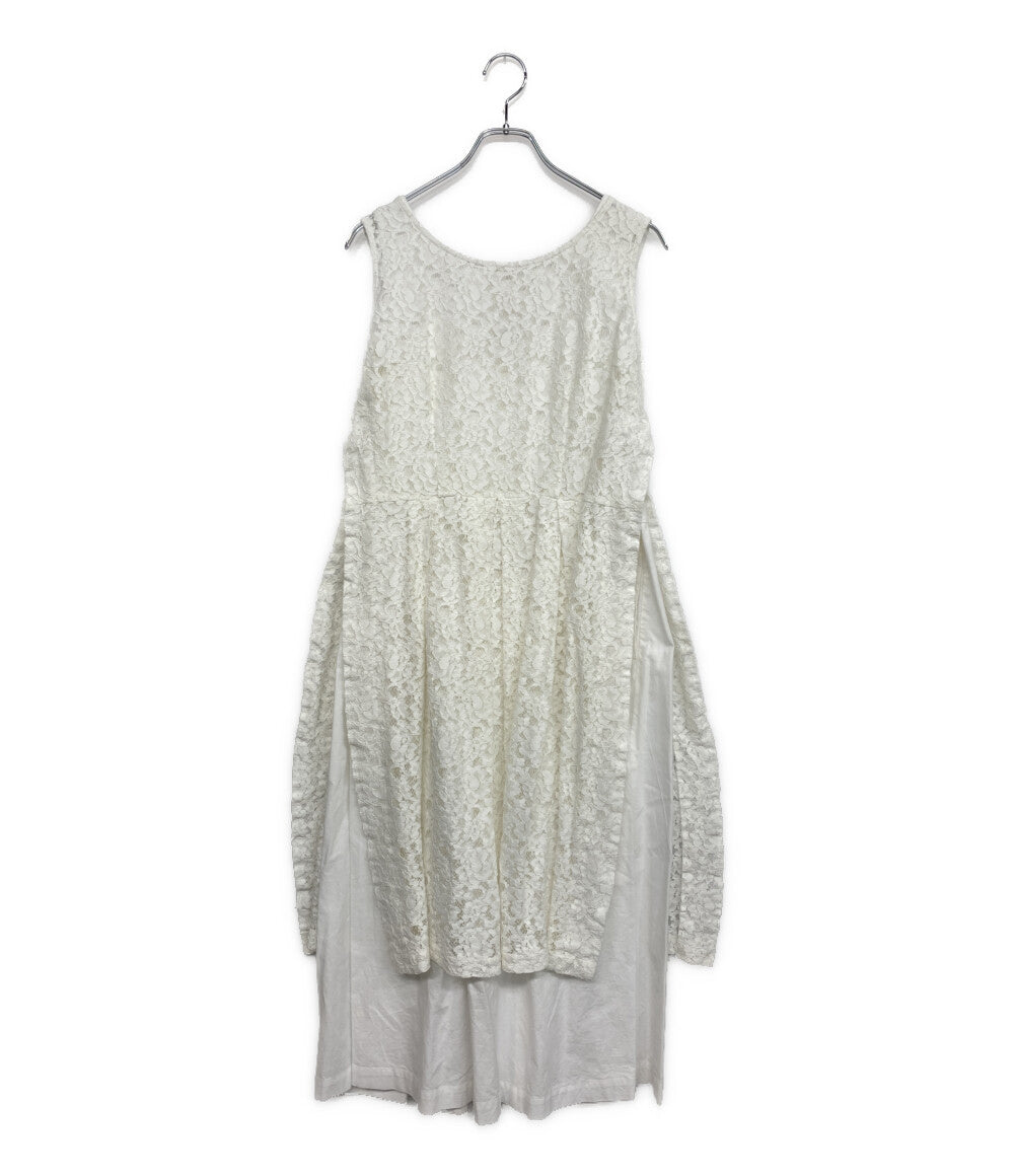 COMME des GARCONS ノースリーブレイヤードレースロングワンピース 23SS GK-O008 レディース SIZE S コムデギャルソン